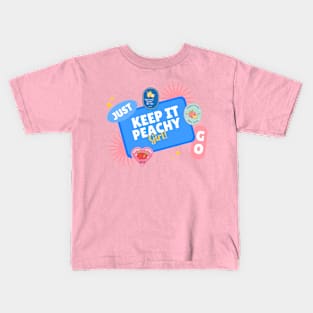 Peach Peachy Peaches Juicy Kids T-Shirt